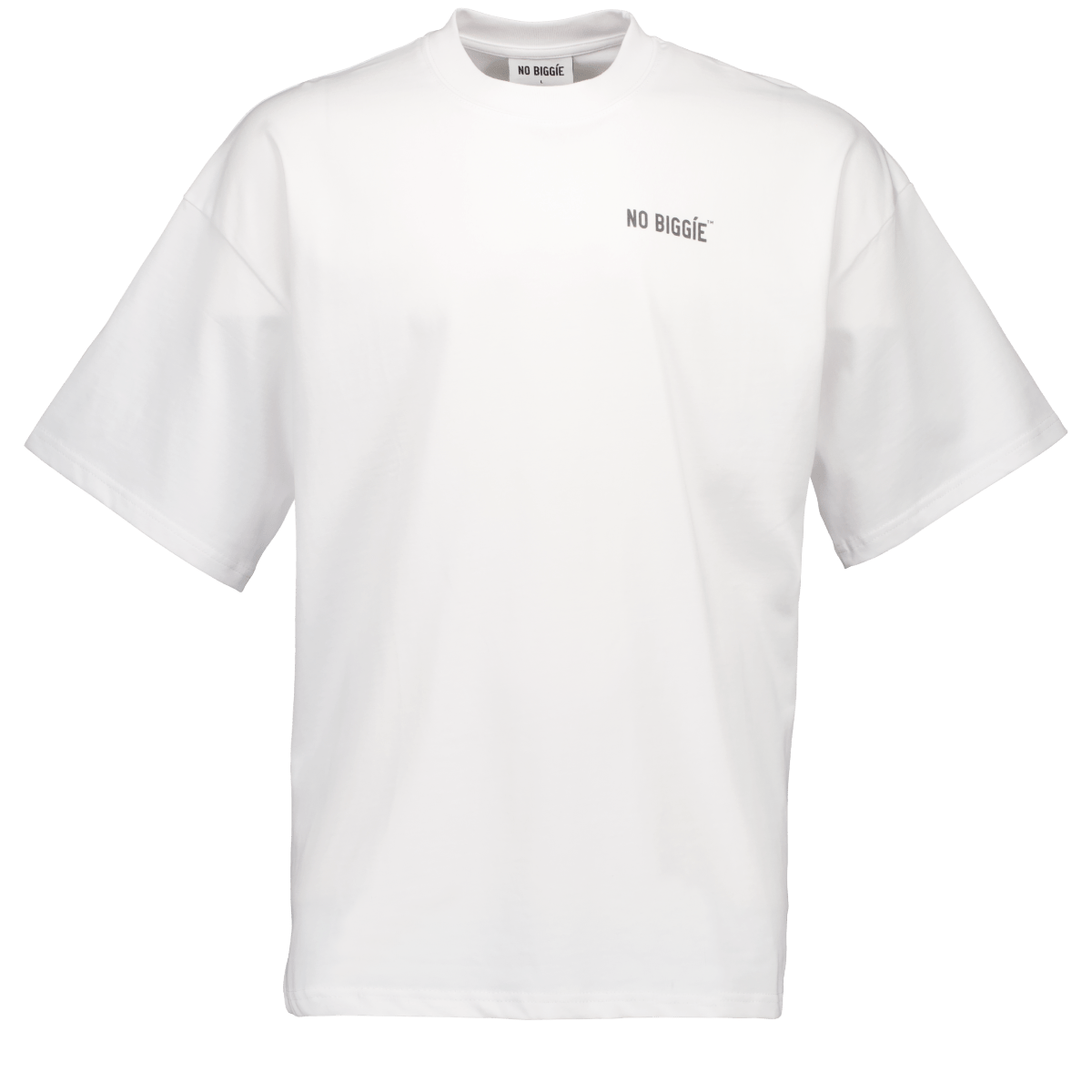 002 Oversized T-shirt (Vit) | No Biggie Clothing