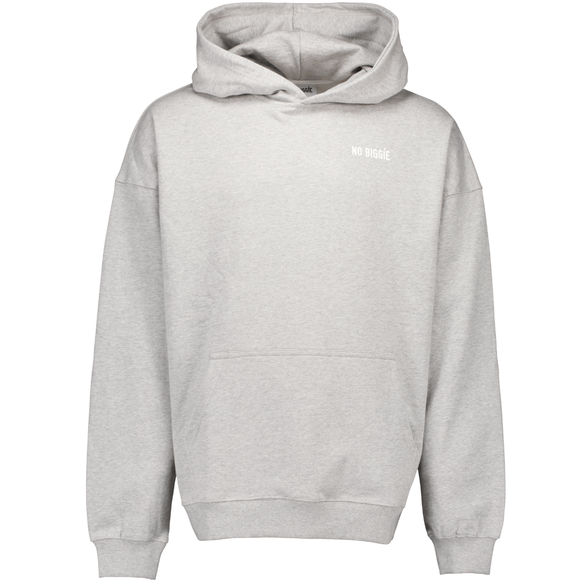 003 Oversized Hoodie (Ljusgrå) | No Biggie Clothing