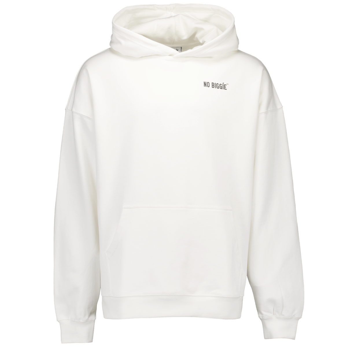 003 Oversized Hoodie (Vit) | No Biggie Clothing