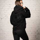 004 Oversized Hoodie (Black Drop) | No Biggie Clothing