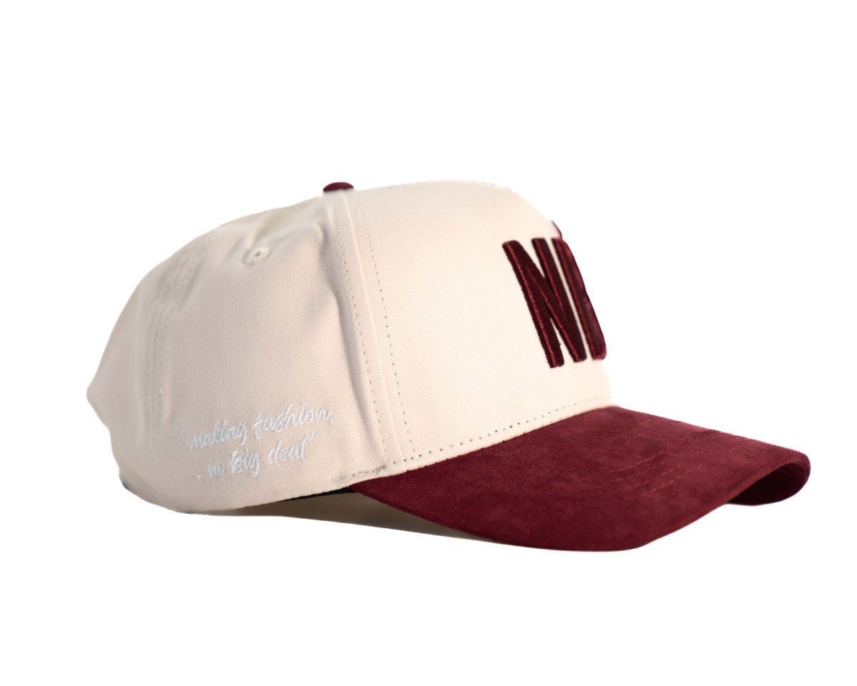 NB - Baseball Cap (Vinröd) | No Biggie Clothing