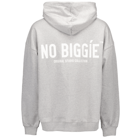 003 Oversized Hoodie (Ljusgrå) | No Biggie Clothing