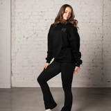 004 Oversized Hoodie (Black Drop)