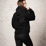 004 Oversized Hoodie (Black Drop)