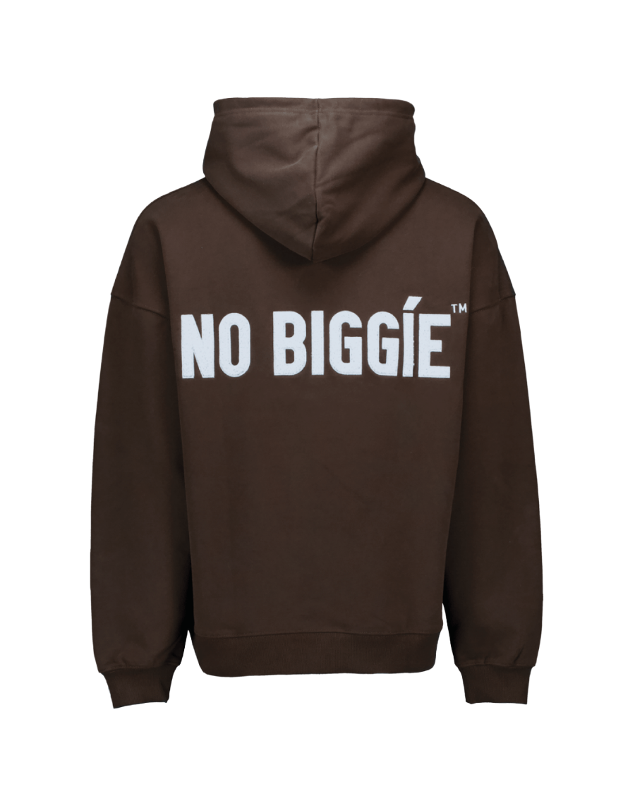 004 oversized hoodie brown teddy back