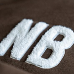 004 oversized hoodie brown teddy detail