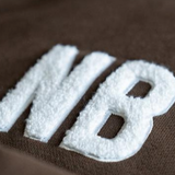 004 oversized hoodie brown teddy detail