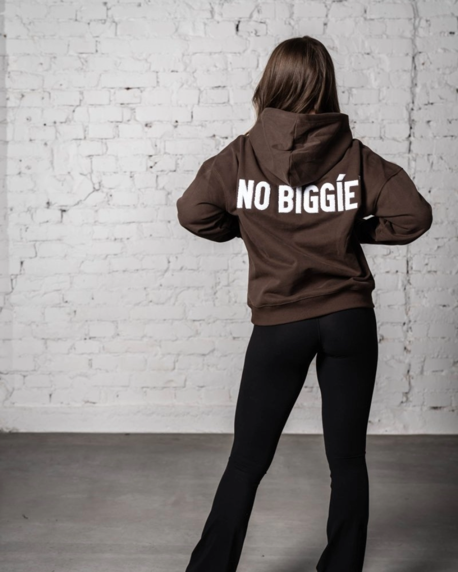 004 oversized hoodie brown teddy model-2