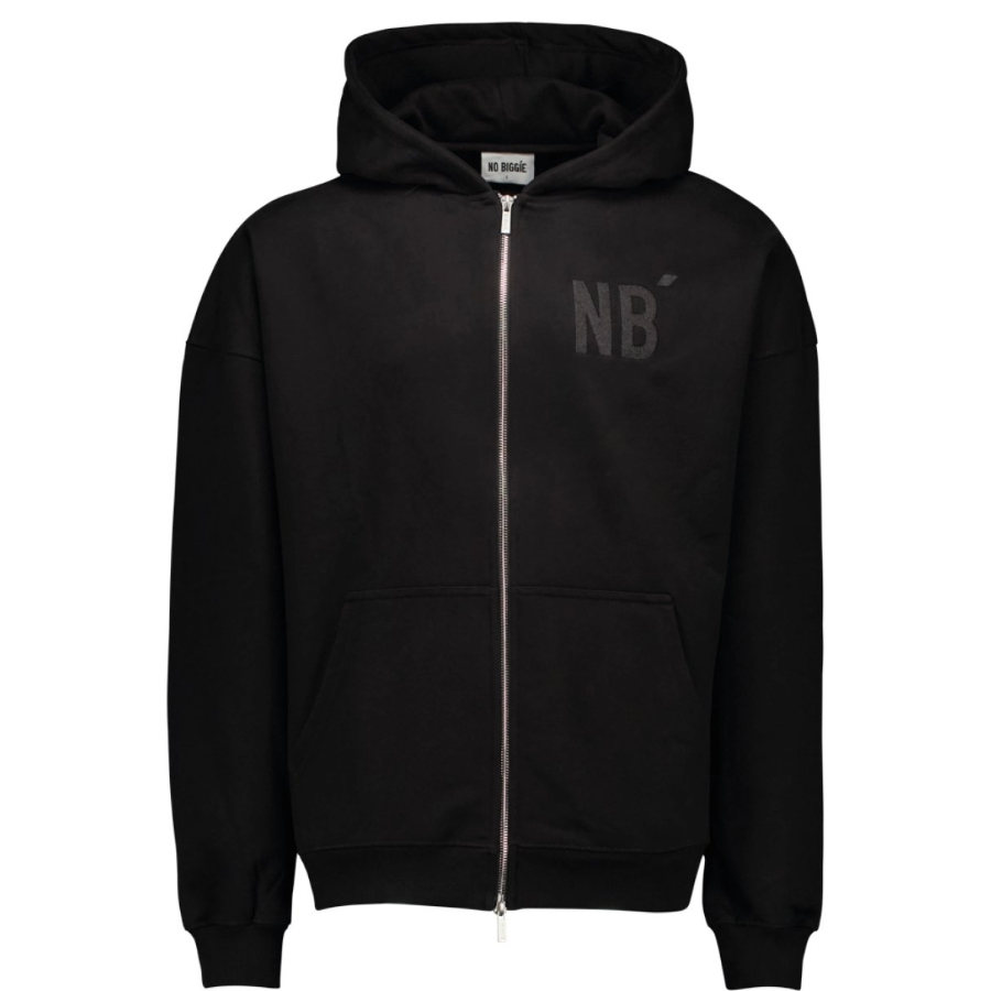 004 oversized zipper blackdrop front