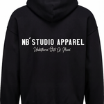 004 Oversized Hoodie Black Back