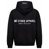 004 Oversized Hoodie Black Back
