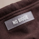 004 Oversized Hoodie Dark Brown Detail