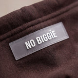 004 Oversized Hoodie Dark Brown Detail