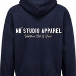 004 Oversized Hoodie Dark Navy Back