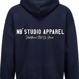 004 Oversized Hoodie Dark Navy Back