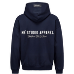 004 Oversized Hoodie Dark Navy Back