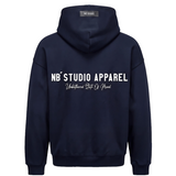 004 Oversized Hoodie Dark Navy Back