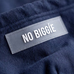 004 Oversized Hoodie Dark Navy Detail