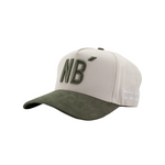 NB baseball cap olive green side