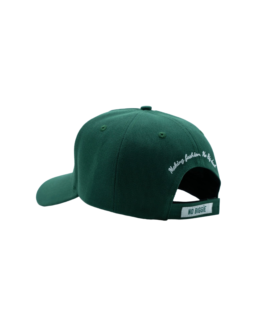 nb baseball cap green back