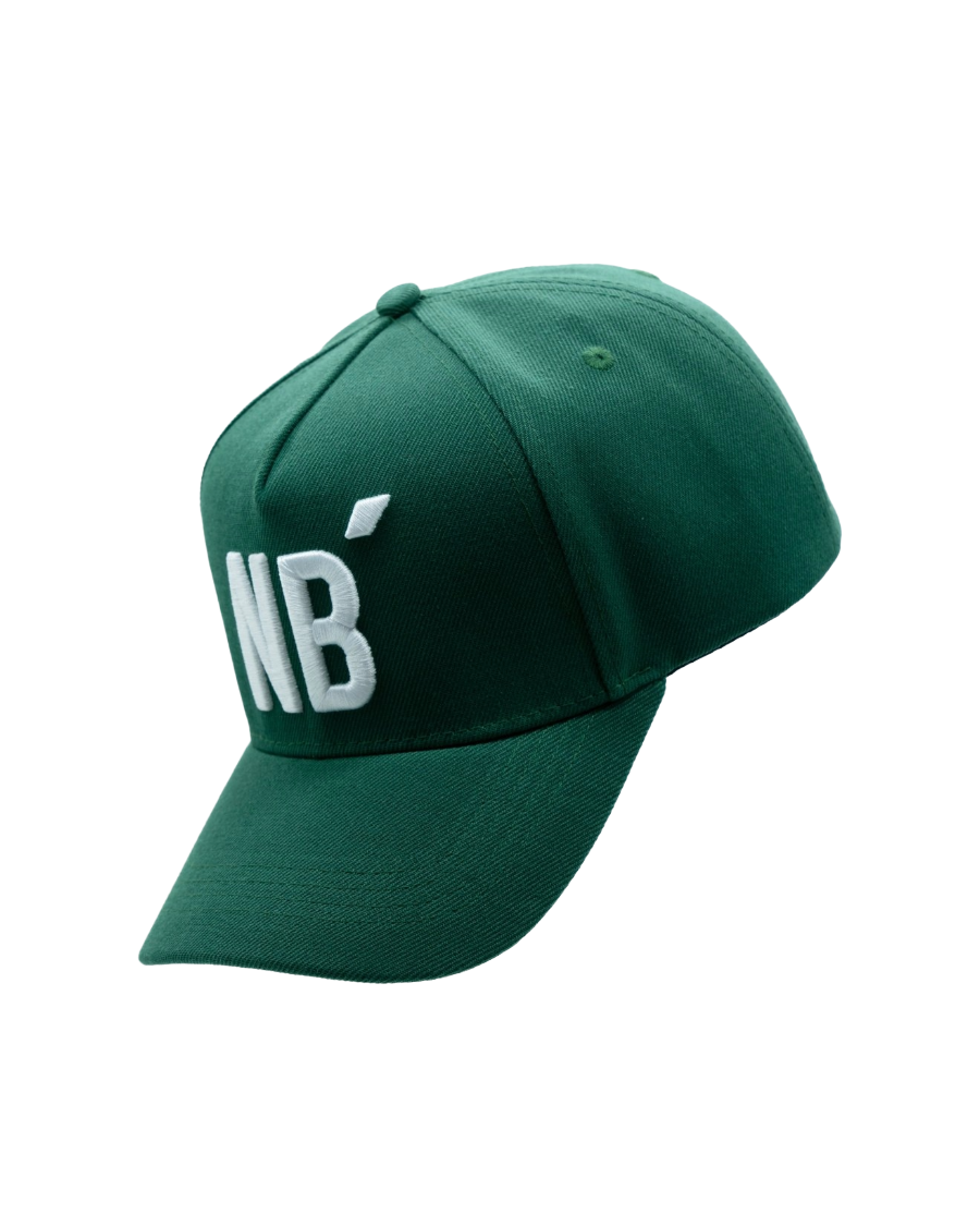 帽子 lgb NO. B-BALL CAP Green Baseball Cap with 3D Embroidery | No Biggie – No Biggie Clothing